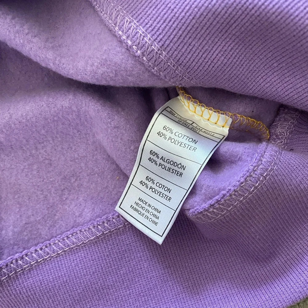 NWT! Mitchell & Ness NBA LA Lakers Colorblock Cropped Sweatshirt, Women’s XL - Picture 7 of 7